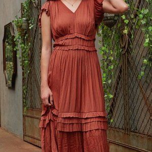 Current Air Sereia Pleated Midi Dress
